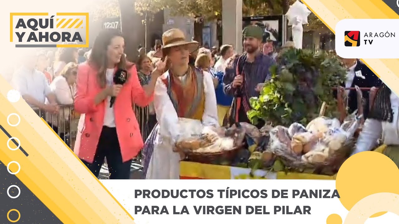 Productos típicos de Paniza para la virgen del Pilar