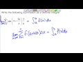 Converting a Riemann Sum to a Definite Integral