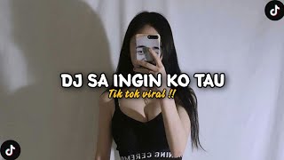 DJ SA INGIN KO TAU CINTA INI PUNYA PERASAAN VIRAL TIK TOK !!