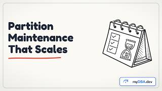 Time-series in vanilla Postgres: partition maintenance that scales