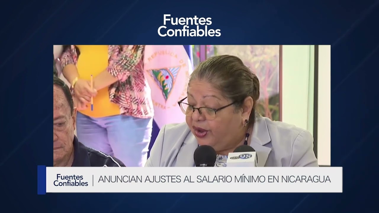 Anuncian ajustes al salario mínimo en Nicaragua - YouTube