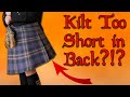 My kilt looks weird on my butt  can a kilt be made longer in the back