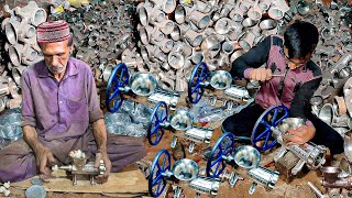 Two Incredible Technical Father and Son Making Multiple Grinder Machines Mass Production
