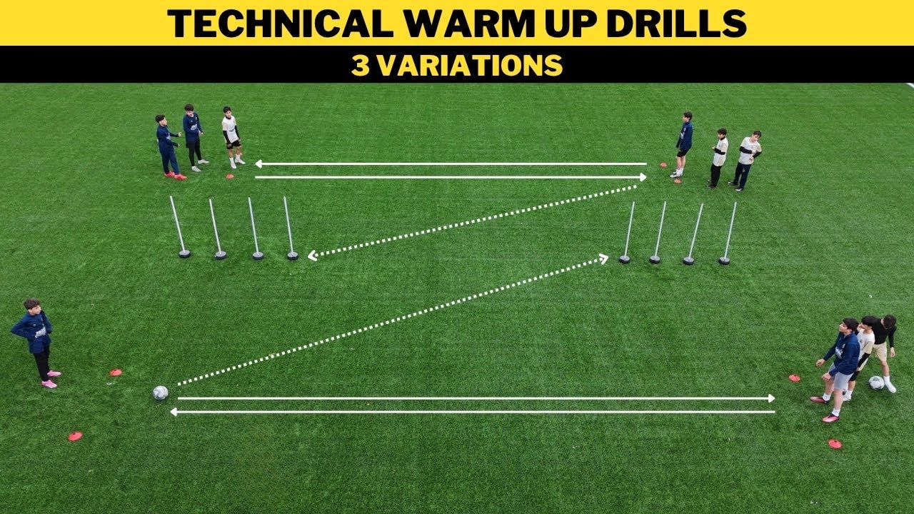 Технические Разминки | 3 Варианта | Футбольная Тренировка U13 U14 U15
