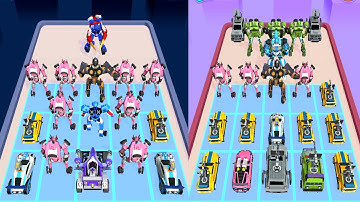 Merge Robot Master  Cars Game  | Robo vs Monster Cars, Gameplay Walkthrough
