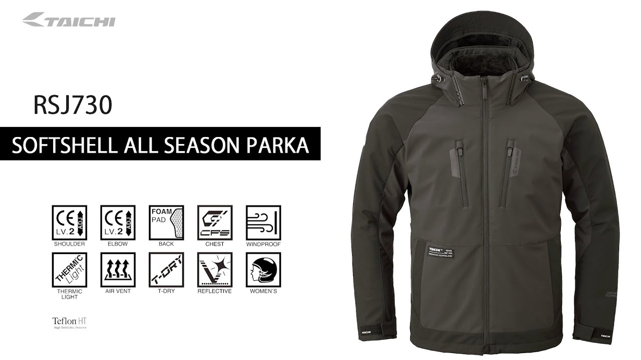 TAICHI】RSJ730 SOFTSHELL ALL SEASON PARKA - YouTube
