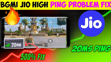 🤩 New Trick To Fix Jio High Ping Problem 😍Bgmi Ping Problam | Bgmi High Ping Problem