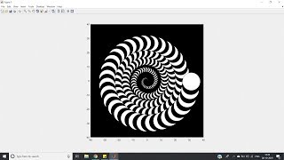 Spiral art using Circles (MATLAB)