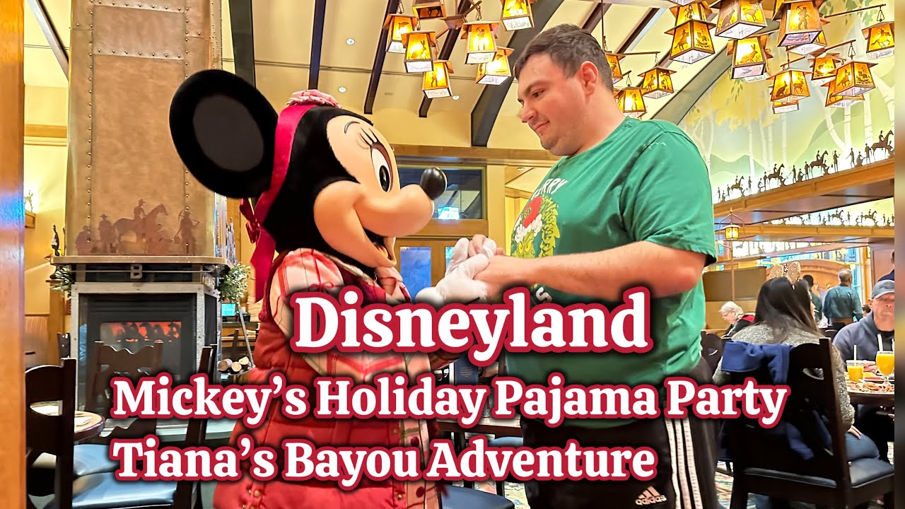 Final Day In California | Mickey’s Holiday Pajama Party | Disneyland | Tiana’s Bayou Adventure