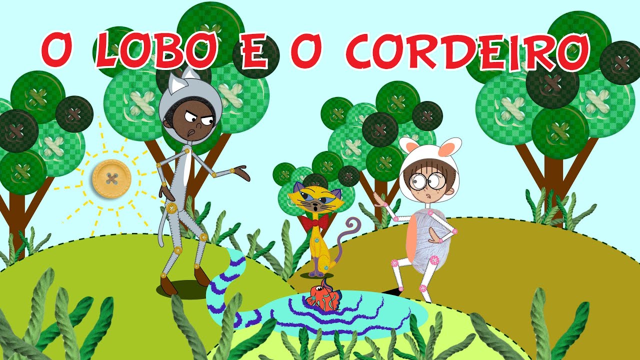 Fabula O Lobo E O Cordeiro Com Interpretação