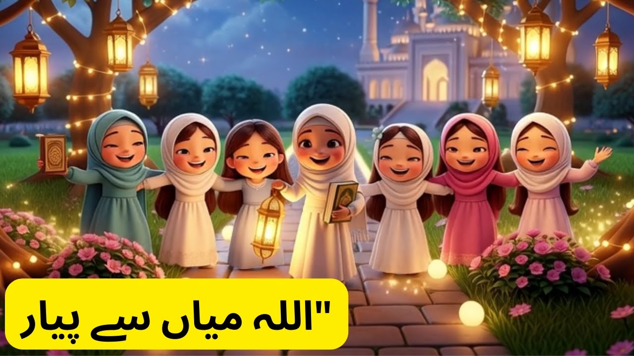 اللہ میاں سے پیار ❤️ | Beautiful Islamic Kids Poem | Urdu Rhymes| urdu poem for kids