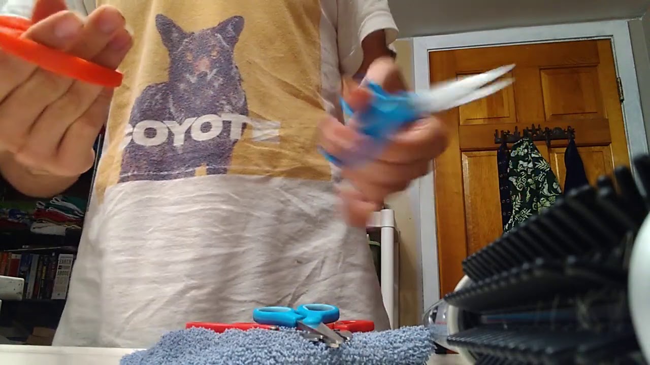 ASMR haircut with a NEW spray bottle!