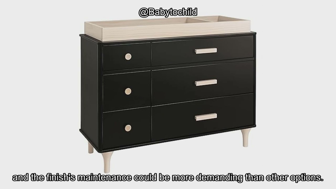 changing table dresser black DaVinci Jenny Lind Spindle 3-Drawer Dresser, Ebony Black main image 1
