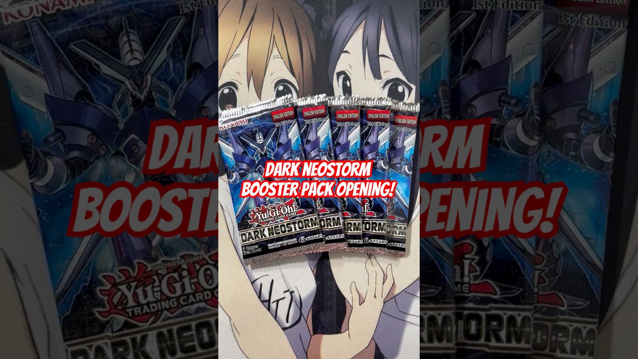 Opening Five Dark Neostorm Yugioh Booster Packs TCG - YouTube