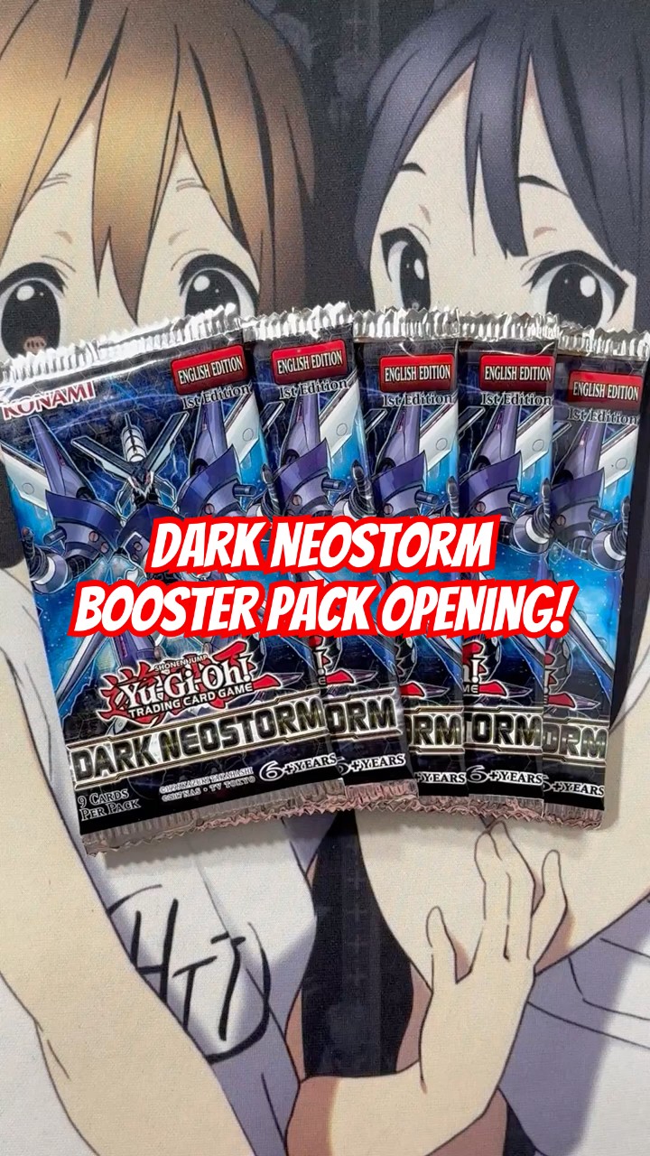 Opening Five Dark Neostorm Yugioh Booster Packs TCG - YouTube