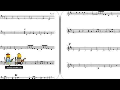 5.  Frère Jaques for String Orchestra or String Quartet with part for the piano (Brother Jacob)