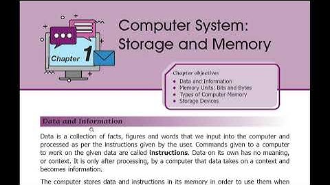 ICSE Class -  Computer- Chapter -1- PART 1