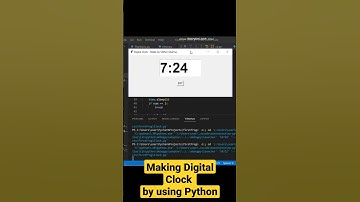 Making Digital Clock by using Python #digital #clock #using #python #programming #learning #hub