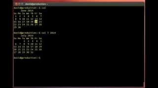 LINUX   Display a calendar on screen