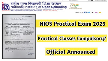 Nios Practical Exam 2023 April | PCP Classes Compulsory | Task Is Helping (NIOS)#nios#taskishelping