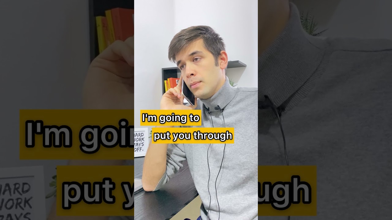 Phone Conversations in English language || 4 phrasal verbs