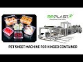 PET Sheet Machine For Hinged Container @RRPlastExtrusions #machine #rrplast #plastic