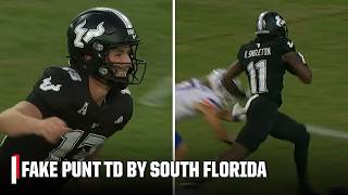 Fake Punt Td South Florida Sneaks Backup Qb In To Throw 45-Yard Score Espn College Football