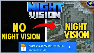 Night Vision & Fullbright Texture Pack MCPE 1.21.113  | Ultimate Visibility Pack 🌌