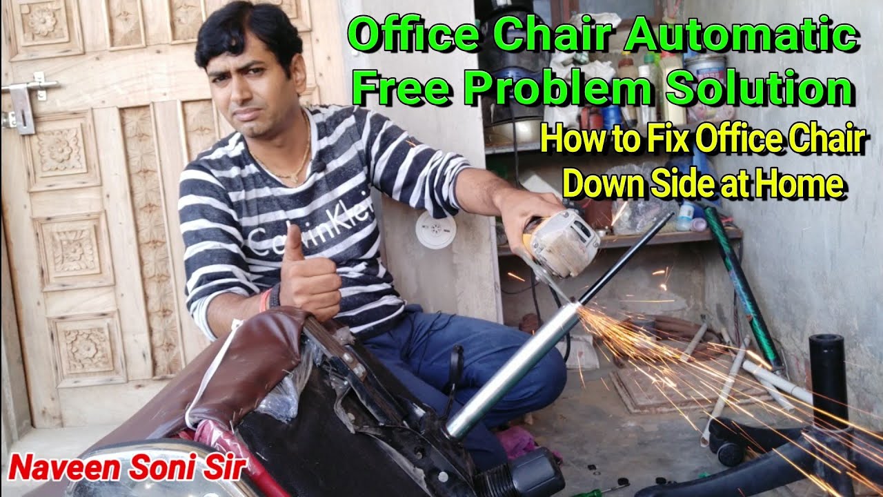 How to Fix Office Chair Down Side at Home । Office Chair Automatic Free