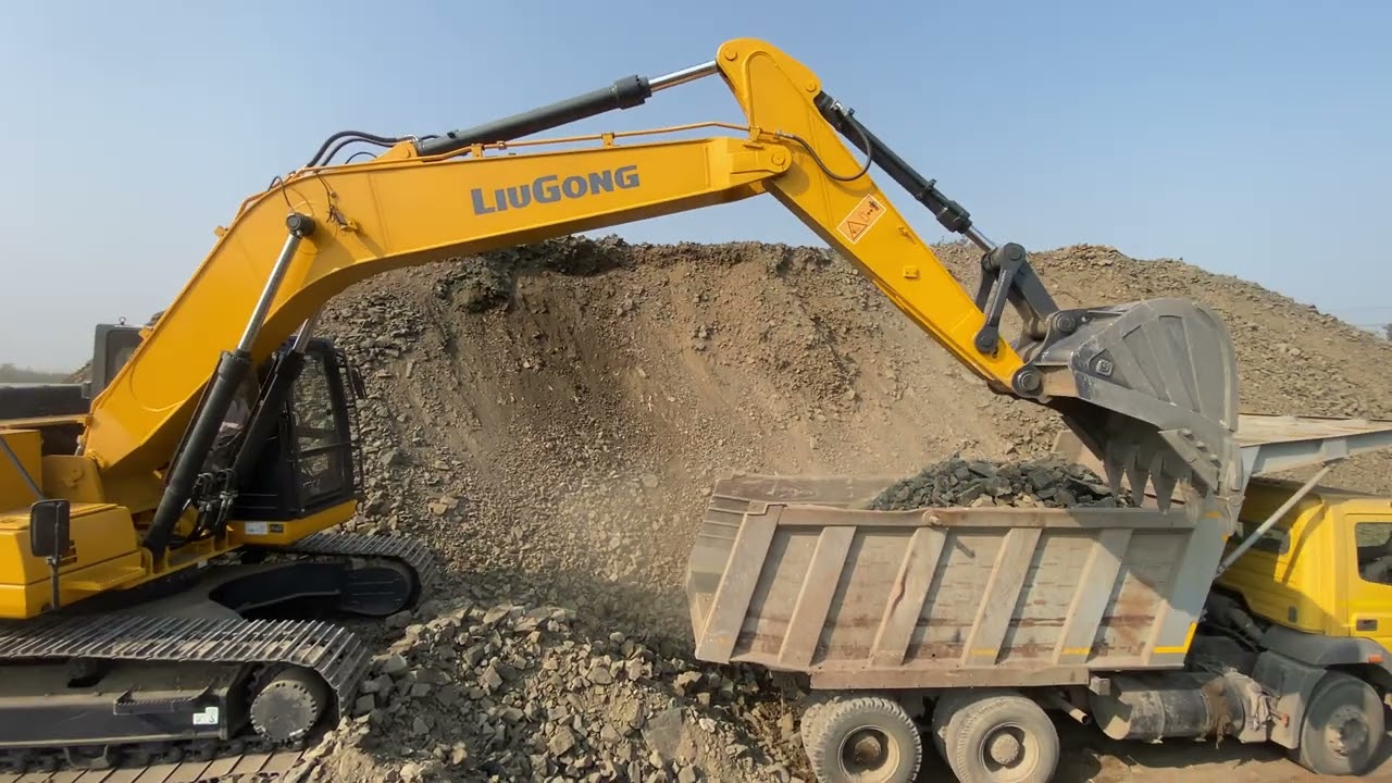 Sm digging liugong 922 | most powerful machine | trucks loading video 
