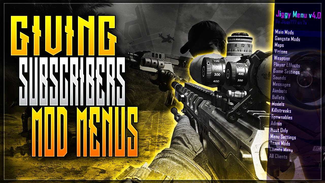 GIVING MOD MENUS TO MY AMAZING SUBSCRIBERS!♥ YouTube