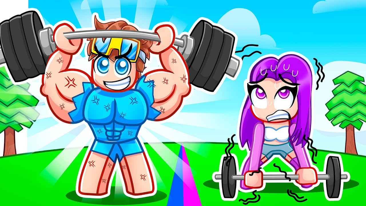 BOYS vs GIRLS Become STRONGEST in Roblox!