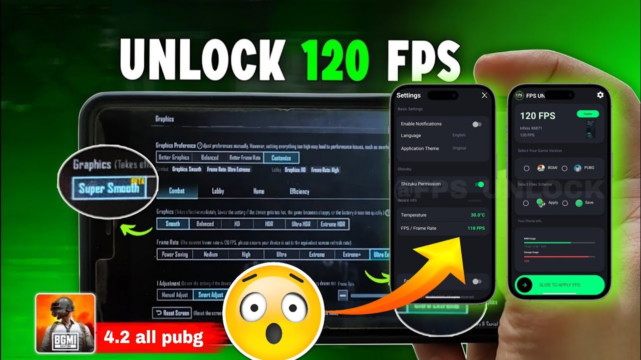 Bgmi lag fix config 4.2, Bgmi iphone feel 4.2, Bgmi 120fps file, Bgmi 120fps config @Fps_unlock