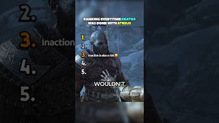 Ranking Everytime Kratos Was Done With Atreus #godofwar #godofwarragnarok #ragnarok #kratos #shorts