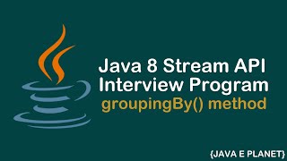 GroupingBy  method in Java 8 || stream API || #java  #java8  #java8stream Net Worth