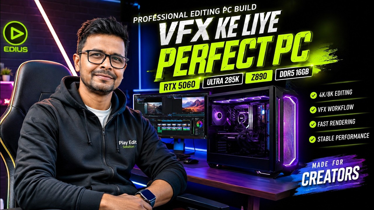 PC Build For 3D Modeling And VFX (2026) | Editing VFX 3D Animation PC ...
