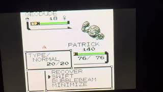 Pokémon Gold - Staryu uses Bubblebeam