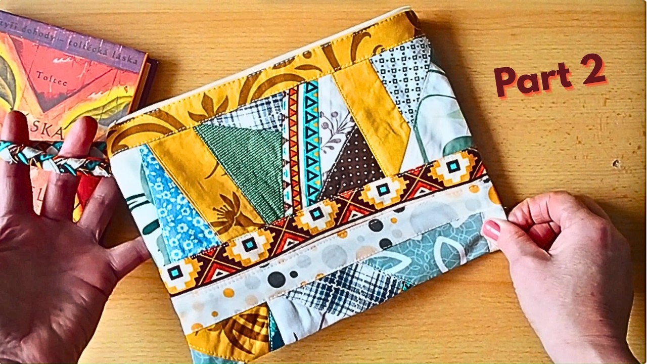 Scrap Patchwork Sewing Tutorial | How to Make a Zipper Pouch from Fabric Scraps (Part 2)