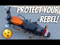 Installing An Engine Guard And Frame Sliders On My Rebel 500! (T-Rex Racing)