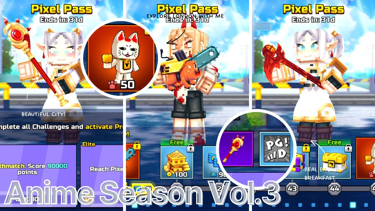 Chainsaw Dog & Blood Scythe REVIEW | Anime Season Vol.3 Pixel Pass