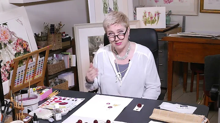 How to Paint a Cherry Tutorial Watercolour Beautif...