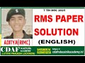 RMS PAPER SOLUTION ON 7TH DEC 2025
