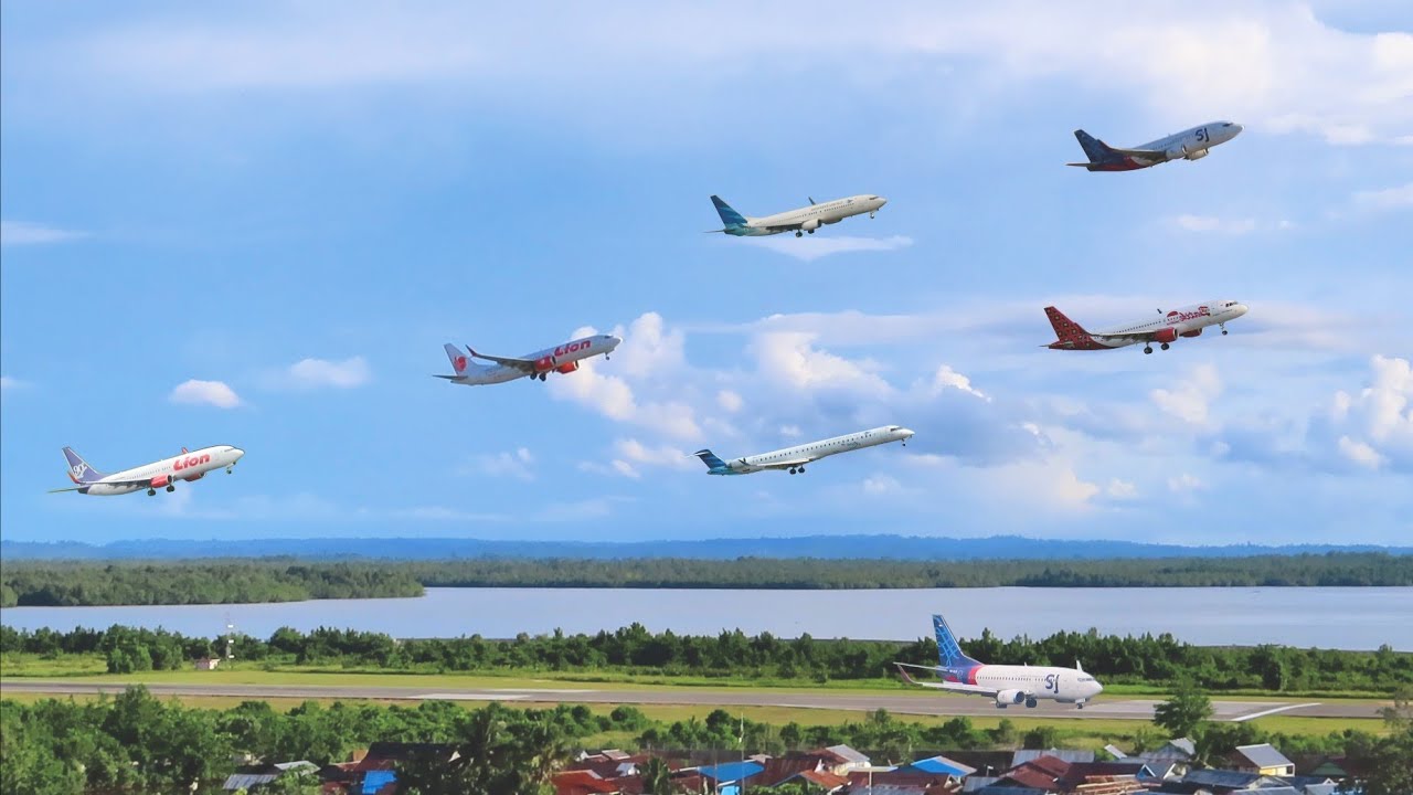 Pesawat Terbang Saat Landing dan Take Off di Bandara DEO kota Sorong  | Plane Spotting Papua Airport
