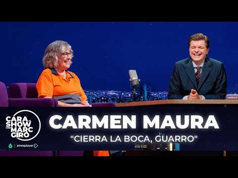 Así reacciona Carmen Maura tras la imitación de Marc Giró como chica Almodóvar - Cara al Show