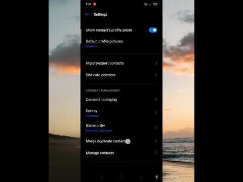 how to show sim contacts on realme 5i and other sim settings .