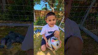 ⚽ Can Charan Knock Over King Kong? 😳🔥#Shorts #FootballChallenge #KidsChallenge #FamilyFun #Forza