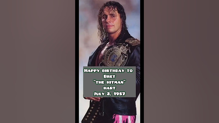 BRET “THE HITMAN” HART #wwf #wcw #wwe #brethart #hitman #wrestling #birthday  #80s #nostalgia #fyp