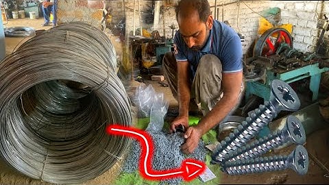 Wonder how many screws Made From This Screw machine | | Amazing Process Of Making Screws