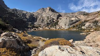 Bluebird Lake - Wild Basin Rocky Mountain National Park. Leaf season in the basin