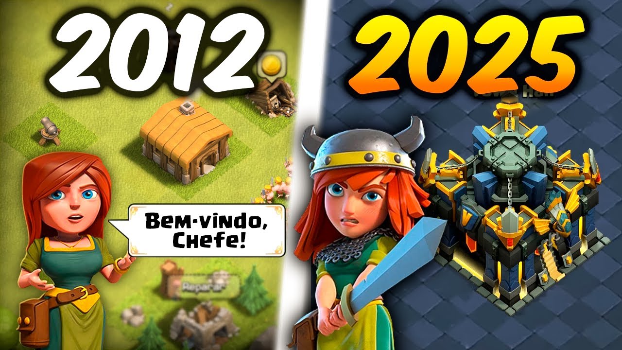 A História COMPLETA do CLASH OF CLANS (2012 a 2025) | Evolução Supercell